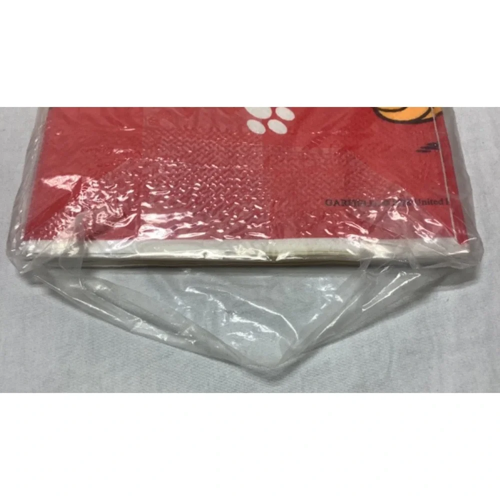 Vintage Garfield Tablecover Decorative Red Paper 1978 Comic Cat New sealed